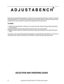 ADJUSTAbench Ordering Guide