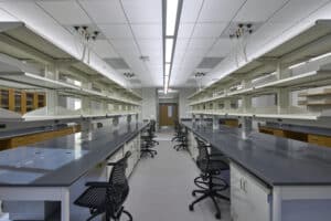 Photo of a laboratory featured in Kewaunee Scientific Corporation's Amazing Spaces competition.