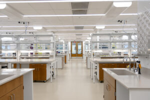 Photo of a University of North Texas lab. Featured in Kewaunee Scientific Corporation's Amazing Spaces competition.