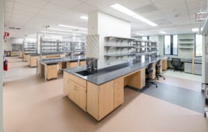 Photo of a UConn lab. Featured in Kewaunee Scientific Corporation's Amazing Spaces competition.