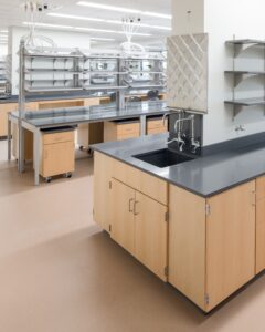 Photo of a UConn lab. Featured in Kewaunee Scientific Corporation's Amazing Spaces competition.